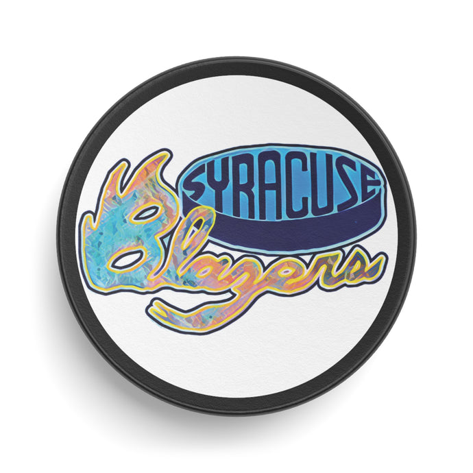 Syracuse Blazers New York Hockey Puck