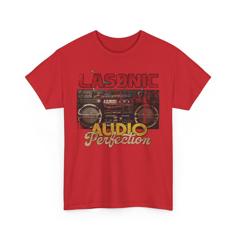 Load image into Gallery viewer, Lasonic Audio Perfection Electronics Corporation Boom Box T-shirt
