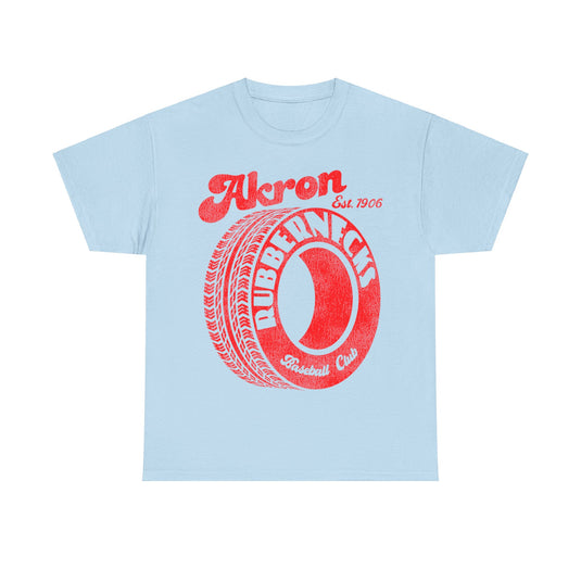 Akron Rubbernecks Nostalgic Retro Baseball T-shirt