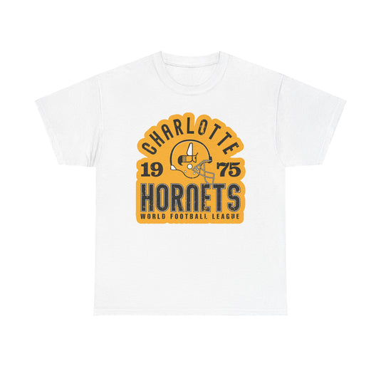 Charlotte Hornets North Carolina World Football League '74-75 T-shirt