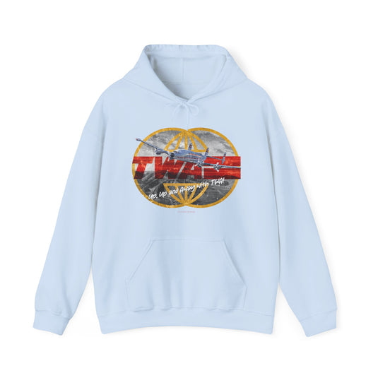 TWA Transworld Airline Up Up and Away Nostalgic Logo Pullover Hoody