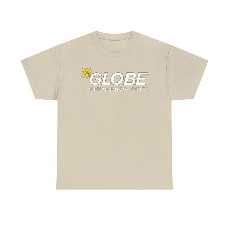 Load image into Gallery viewer, Globe Shopping City Sun Logo Vintage Mall Center T-Shirt
