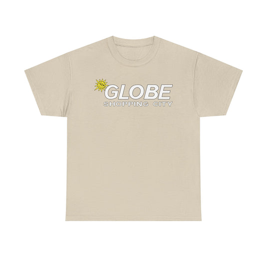 Globe Shopping City Sun Logo Vintage Mall Center T-Shirt