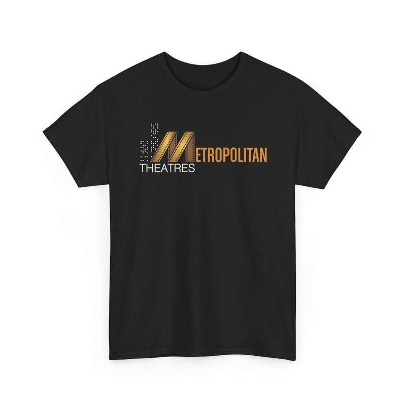Load image into Gallery viewer, Metropolitan Theaters Film Strip Logo T-Shirt Movie Cinema Tee
