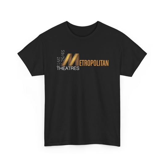 Metropolitan Theaters Film Strip Logo T-Shirt Movie Cinema Tee