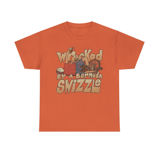 Wrecked by a Bermuda Swizzle 1983 Alcohol Vacation T-shirt