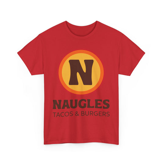 Naugles Tacos & Burgers Vintage Fast Food Logo Restaurant T-Shirt