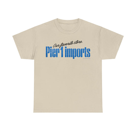 Pier 1 Imports Retail Store Nostalgic Retro Logo T-shirt