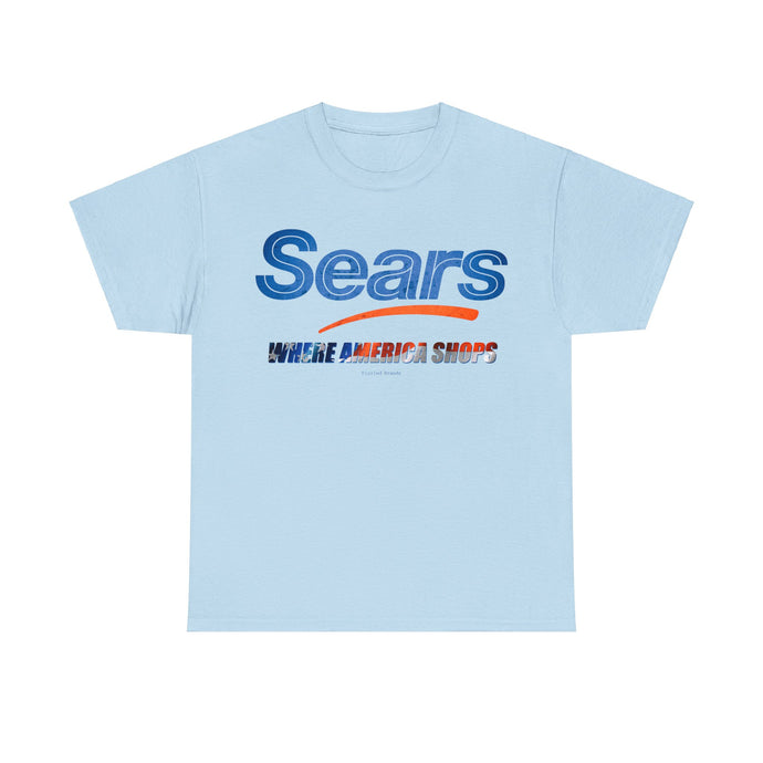 Sears Retail Store Where American Shops Nostalgic Logo T-shirt