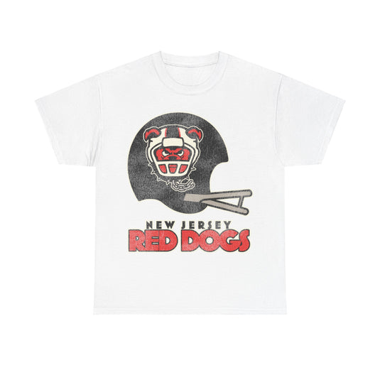 New Jersey Red Dogs Retro Nostalgic Football T-shirt