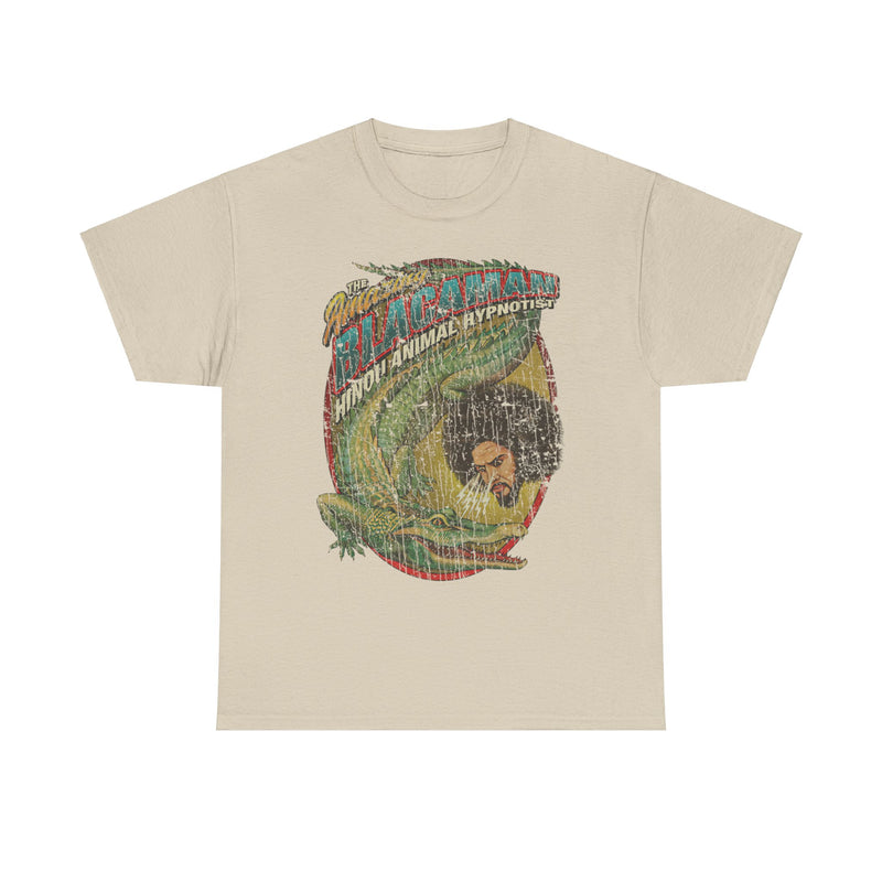 Load image into Gallery viewer, The Amazing Blacaman 1924 Hindu Animal Hypnotist Circus Performer T-shirt
