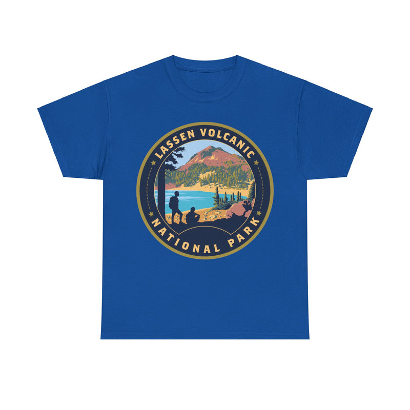 Load image into Gallery viewer, Lassen Volcanic National Park California Round Logo T-shirt
