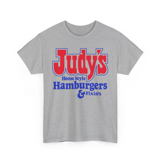 Judy's Home Style Hamburgers Fixins Vintage Logo Chain T-Shirt