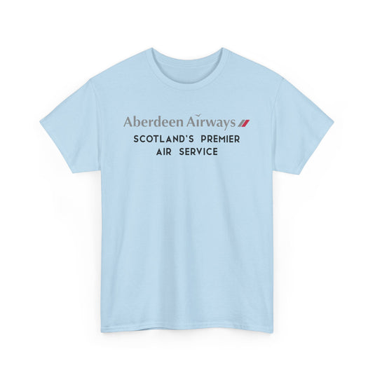 Aberdeen Airways Scotland's Premier Air Service Vintage Logo Aviation T-shirt