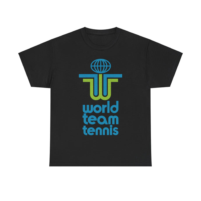 World Team Tennis Blue Green Logo Retro Nostalgic T-shirt