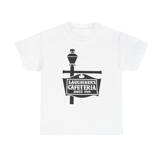 Laughner's Cafeteria T-Shirt - Restaurant Industry Bankrupt Logo Tee