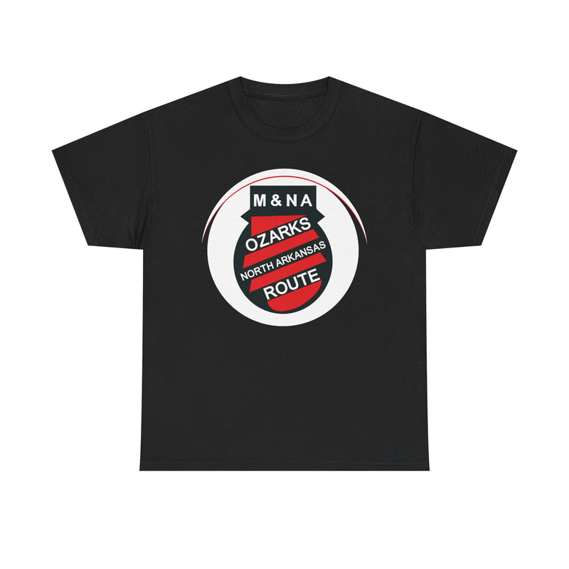 Load image into Gallery viewer, Missouri Arkansas Ozarks North Arkansas Route Railroad Logo T-Shirt
