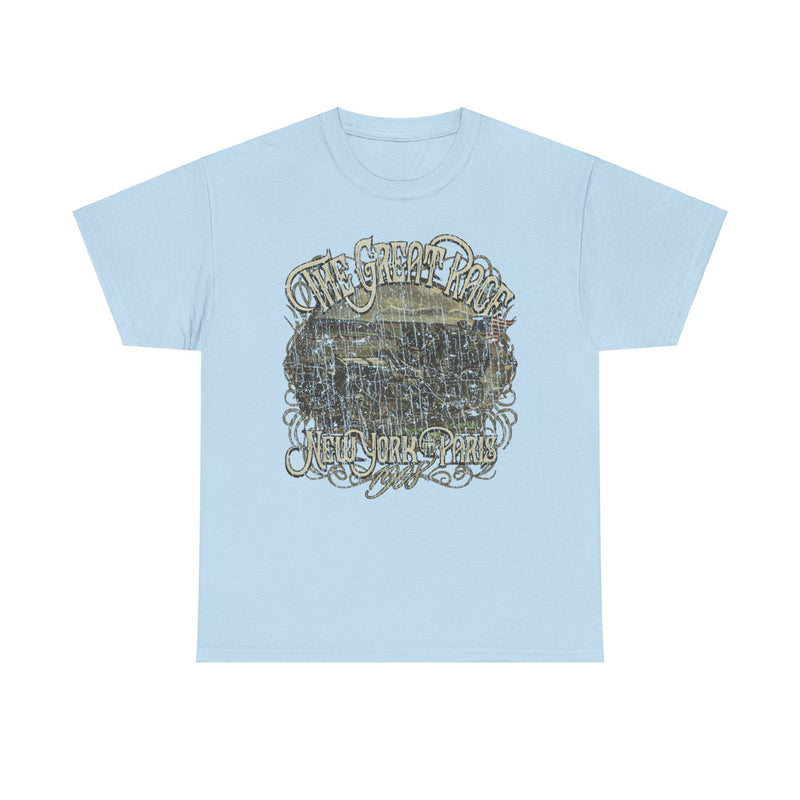 Load image into Gallery viewer, The Great Race 1908 New York to Paris Auto Competition T-shirt
