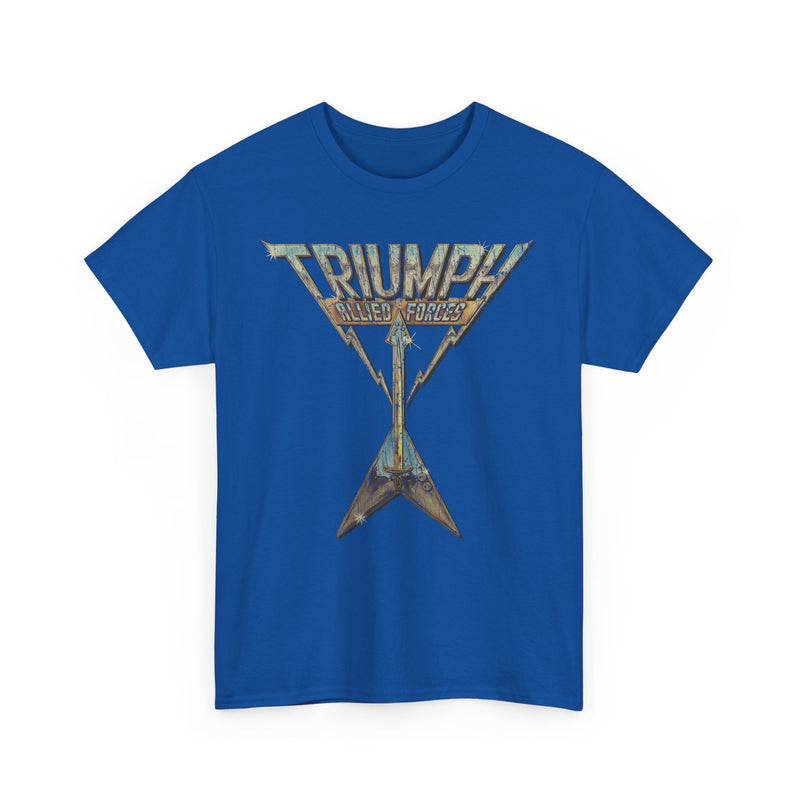 Load image into Gallery viewer, Triumph Allied Forces Canadian Music Rock Band T-shirt
