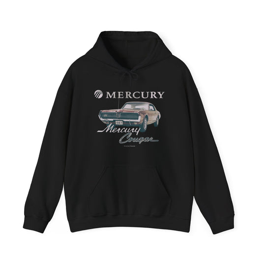 Mercury Cougar Classic Car Nostalgic Tribute Pullover Hoody