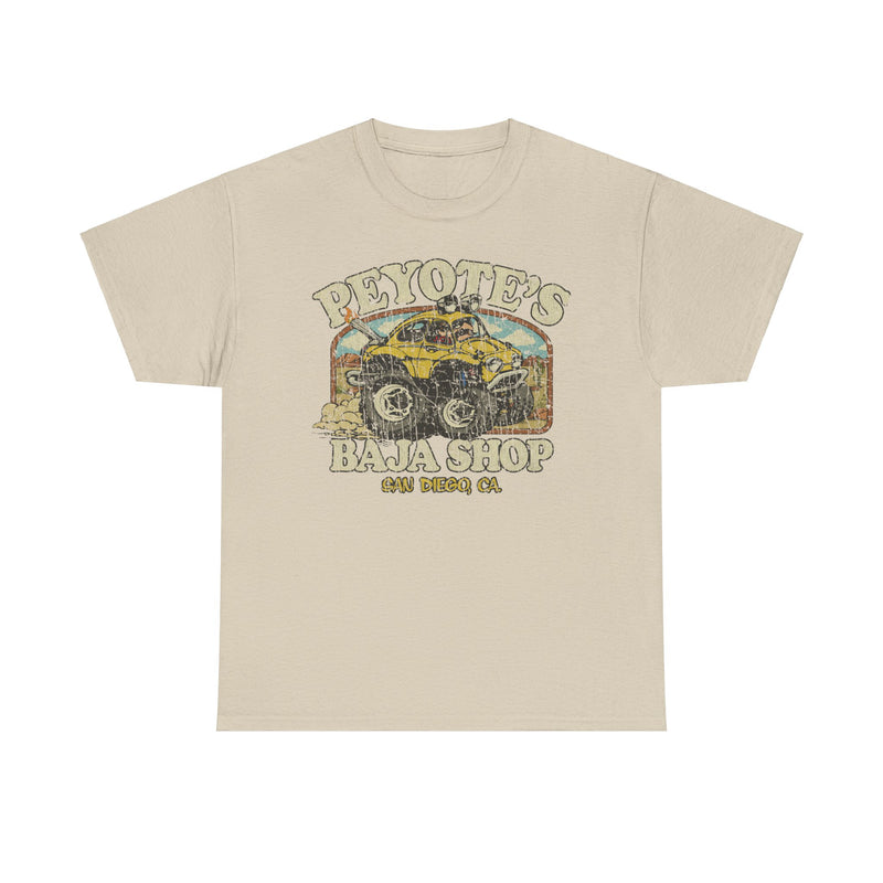 Load image into Gallery viewer, Peyotes Baja Shop San Diego California Car T-shirt
