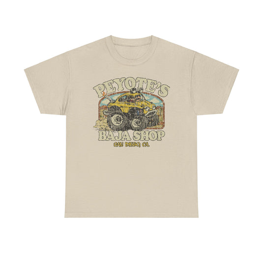 Peyotes Baja Shop San Diego California Car T-shirt