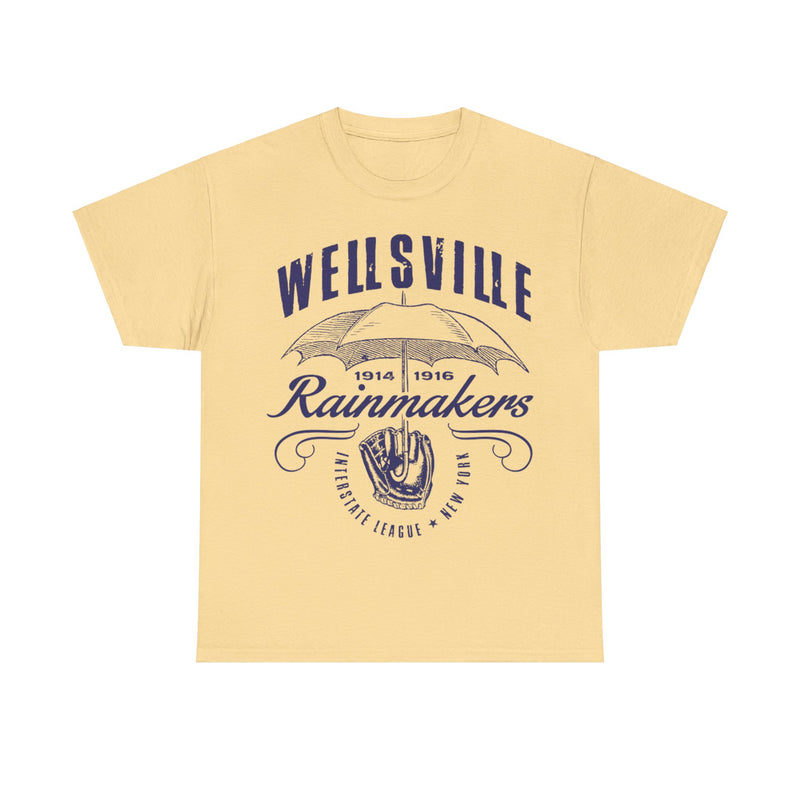 Load image into Gallery viewer, Wellsville Rainmakers Est 1914 New York Baseball T-shirt
