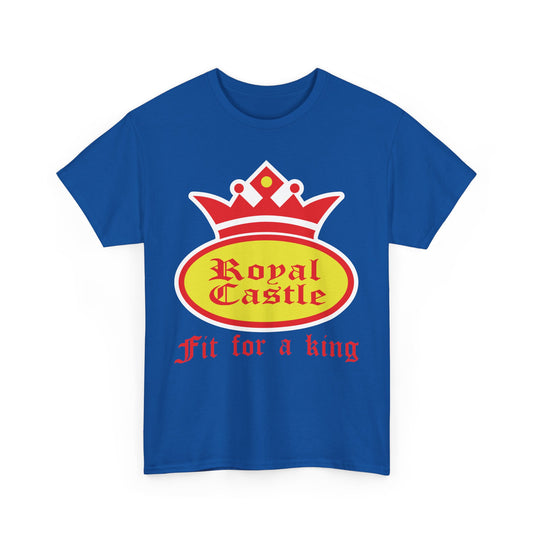 Royal Castle Fit For King Vintage Restaurant Logo Burger T-Shirt