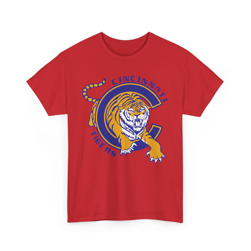 Load image into Gallery viewer, Cincinnati Tigers Ohio Central Hockey League &#39;81-82 T-shirt
