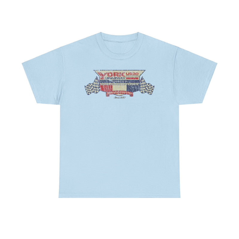 Load image into Gallery viewer, York US30 Dragway 1960 Thomasville Pennsylvania Drag Racing Track T-shirt
