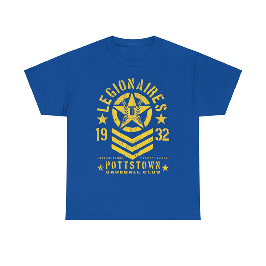 Pottstown Legionaires Est 1932 Pennsylvania Baseball T-shirt