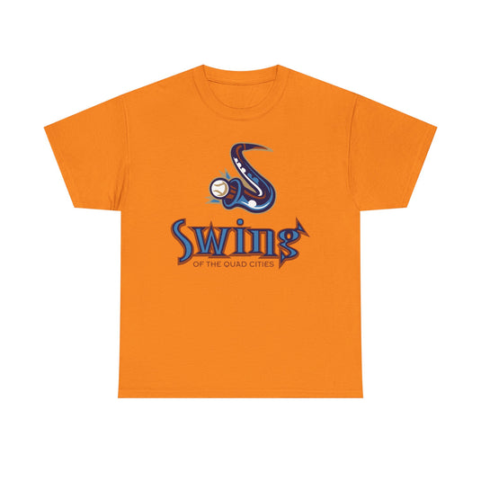 Swing of the Quad Cities Iowa Baseball 2004-2007 T-shirt