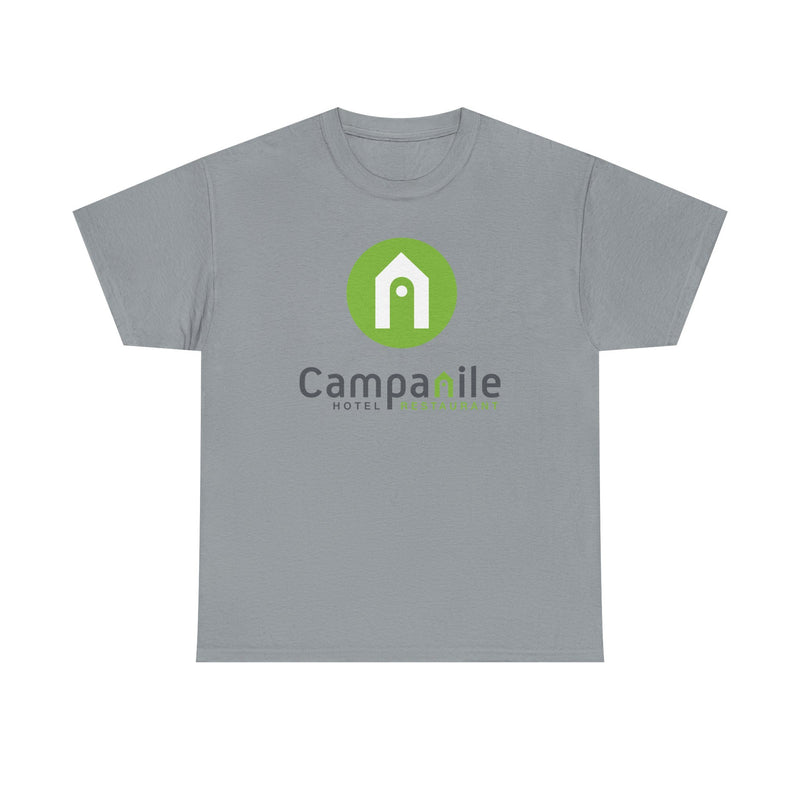 Load image into Gallery viewer, Campanile Restaurant T-Shirt - Fine Dining Industry Defunct Logo Tee
