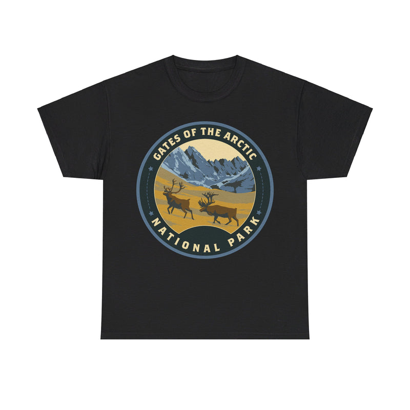 Load image into Gallery viewer, Gates of the Arctic National Park Alaska Round Logo T-shirt
