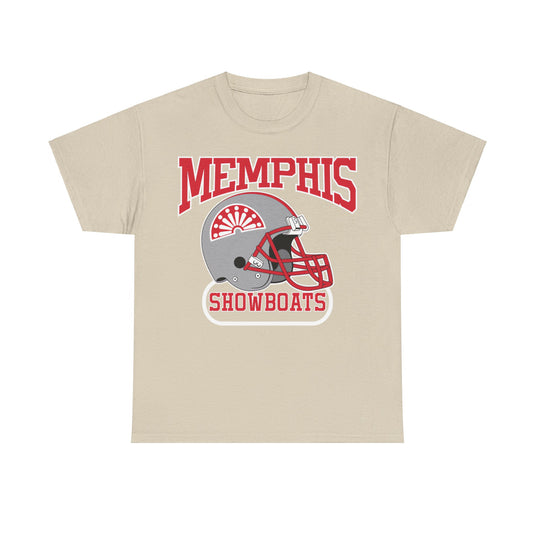 Memphis Showboats Tennessee Helmet Logo Football Team T-shirt