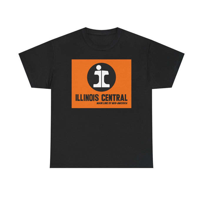Illinois Central Main Line Mid-America Railroad Logo Train T-Shirt