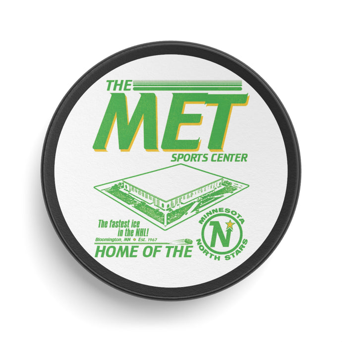 The Met Arena Minnesota North Stars Hockey Puck