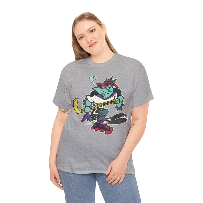 Load image into Gallery viewer, San Diego Barracudas Roller Hockey Nostalgic Logo T-shirt
