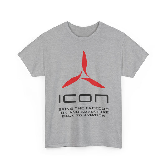 ICON Aircraft Defunct Aviation T-Shirt Fun Adventure Freedom Flying Pilot Tee