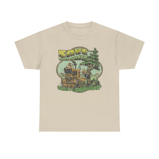 Save The Trees 1973 Chipko Environmentalist Political Movement Cartoon T-shirt