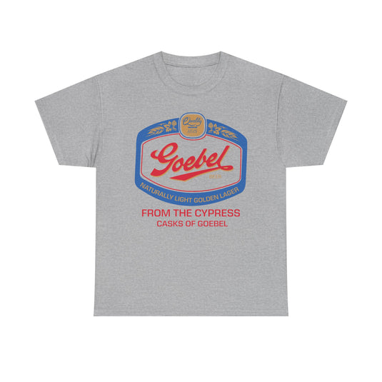 Goebel Beer Quality Since 1875 Logo Cypress Casks Detroit Michigan T-Shirt