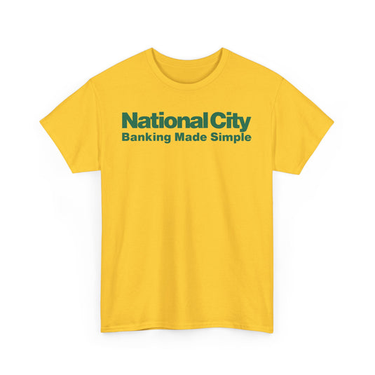 National City Banking Made Simple Financial Logo Bank Ohio T-Shirt