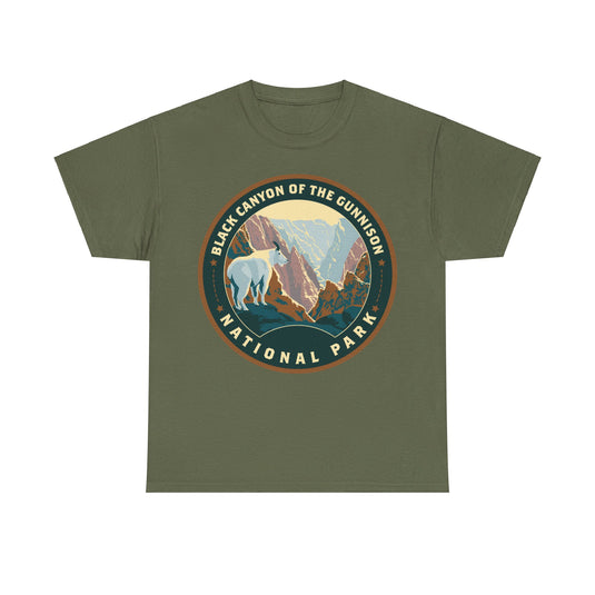 Black Canyon of the Gunnison National Park Colorado Round Logo T-shirt