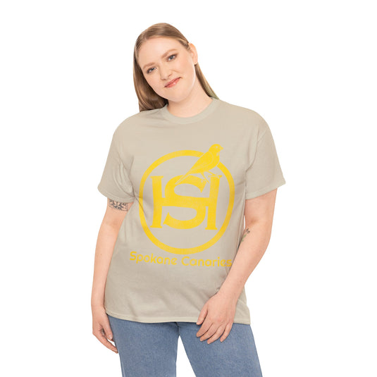 Spokane Canaries Hockey Team Nostalgic Logo T-shirt