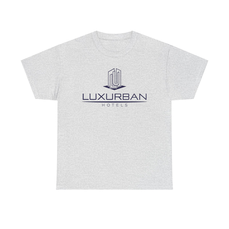 Load image into Gallery viewer, LuxUrban Hotels T-Shirt - Hospitality Industry Bankrupt Hotel Logo
