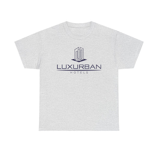 LuxUrban Hotels T-Shirt - Hospitality Industry Bankrupt Hotel Logo