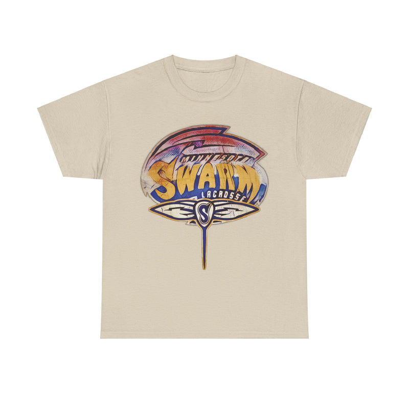 Load image into Gallery viewer, Minnesota Swarm Lacrosse Nostalgic Retro Logo T-shirt
