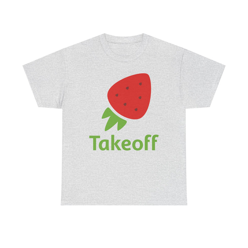 Load image into Gallery viewer, Takeoff Technologies T-Shirt Bankrupt Grocery Tech Company Defunct Logo Tee
