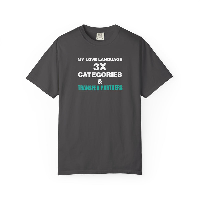 Load image into Gallery viewer, Credit Card Love Language Funny Points Miles Travel Teal T-shirt
