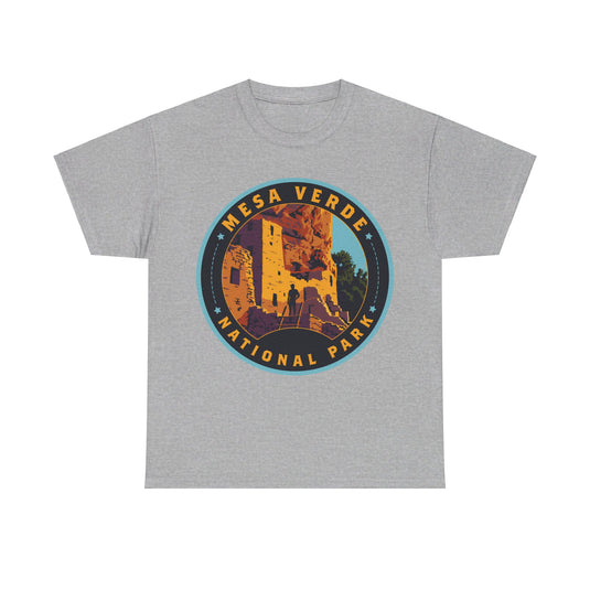 Mesa Verde National Park Colorado Round Logo T-shirt